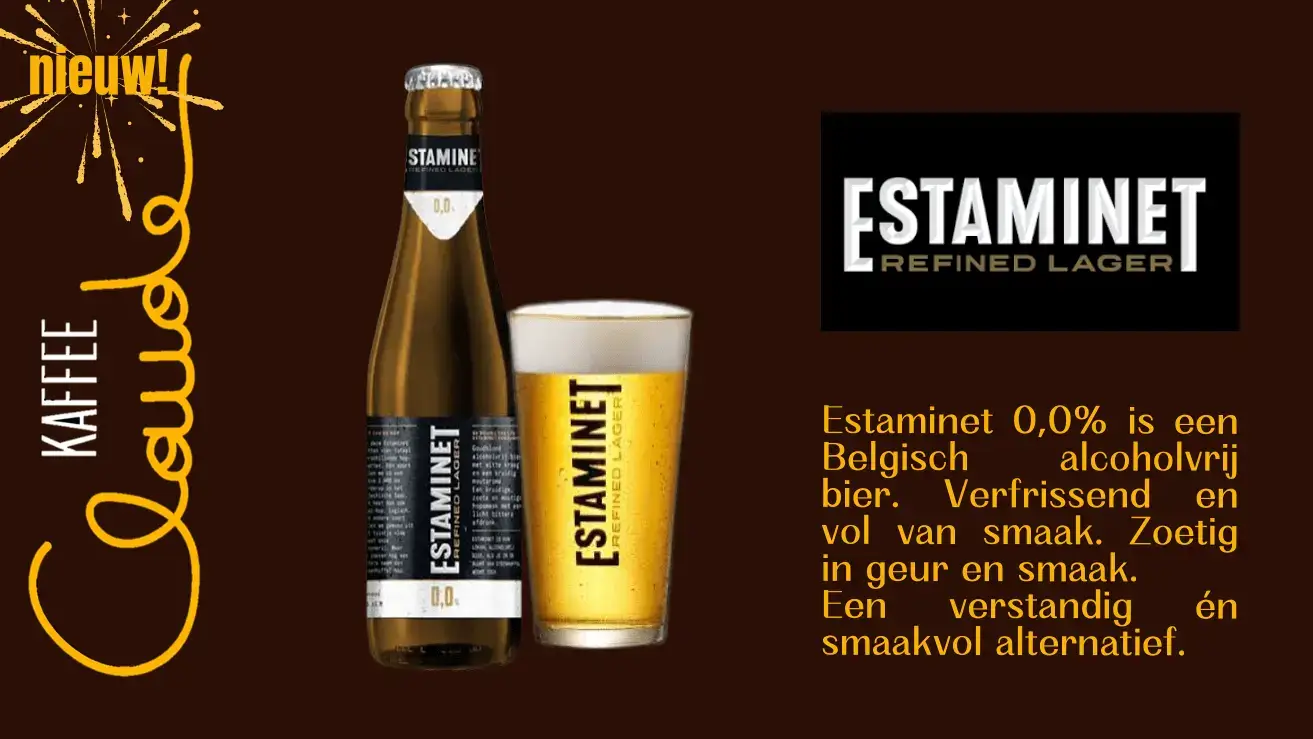 Estaminet 0.0% nu ook bij Kaffee Claude!
