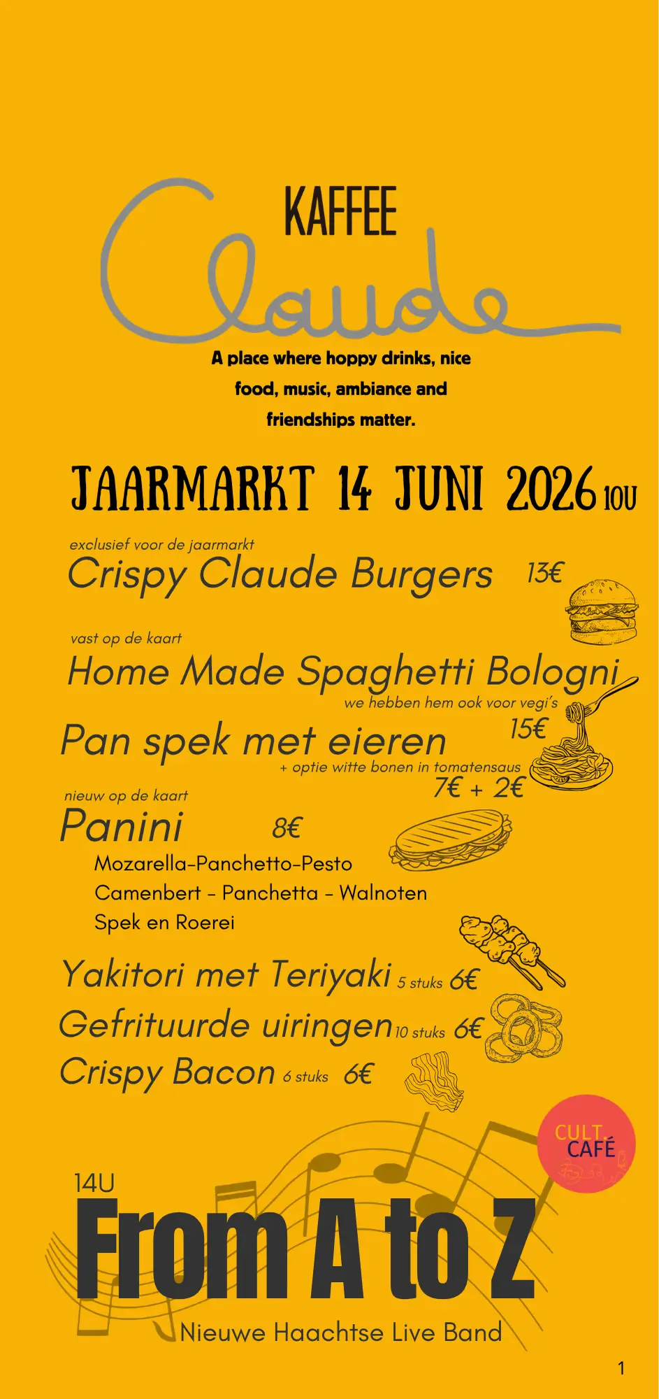 De eerste pagina van het Jaaroverzicht van Claude
