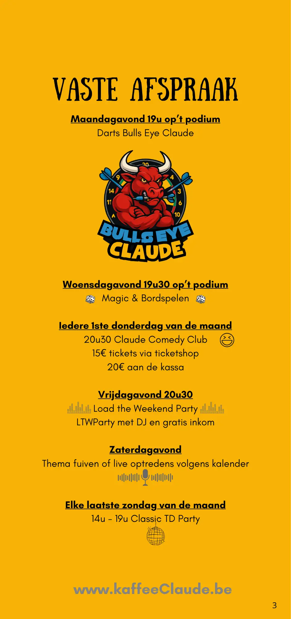 De derde pagina van het Jaaroverzicht van Claude