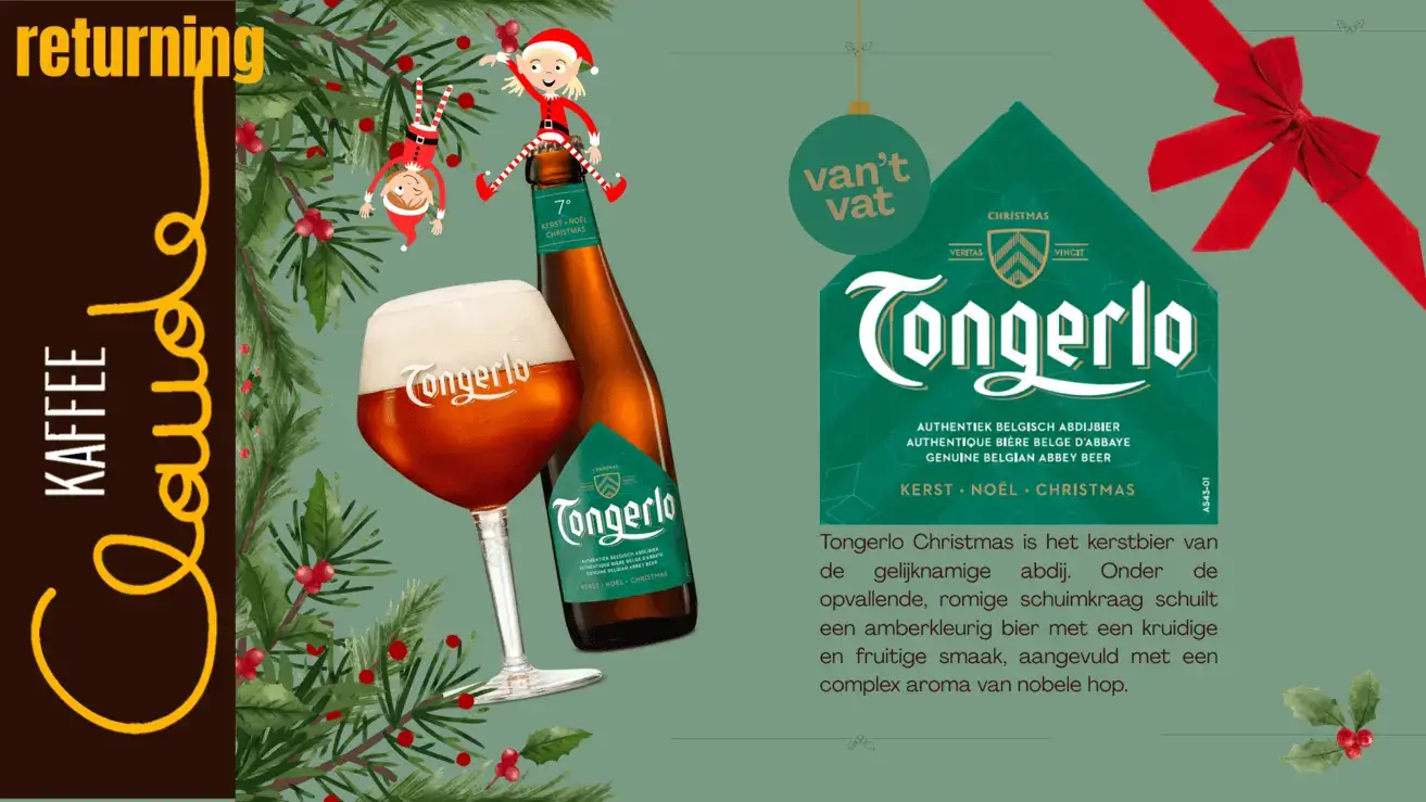 Met de kerst komen er ook kerstbieren kom ze proeven bij Kaffee Claude!